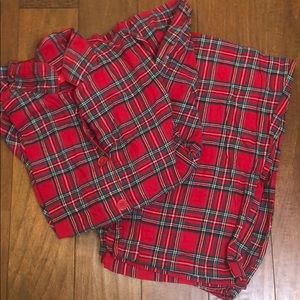 plaid pj’s